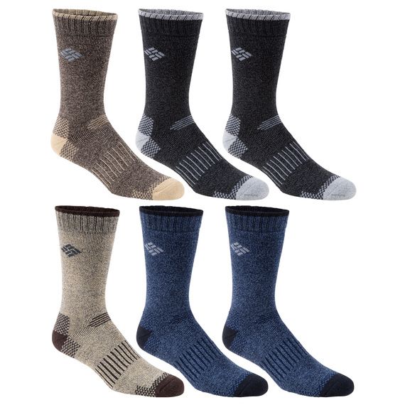 Photo 1 of COLUMBIA MENS SOCKS 6 PAIRS SIZE 6-12