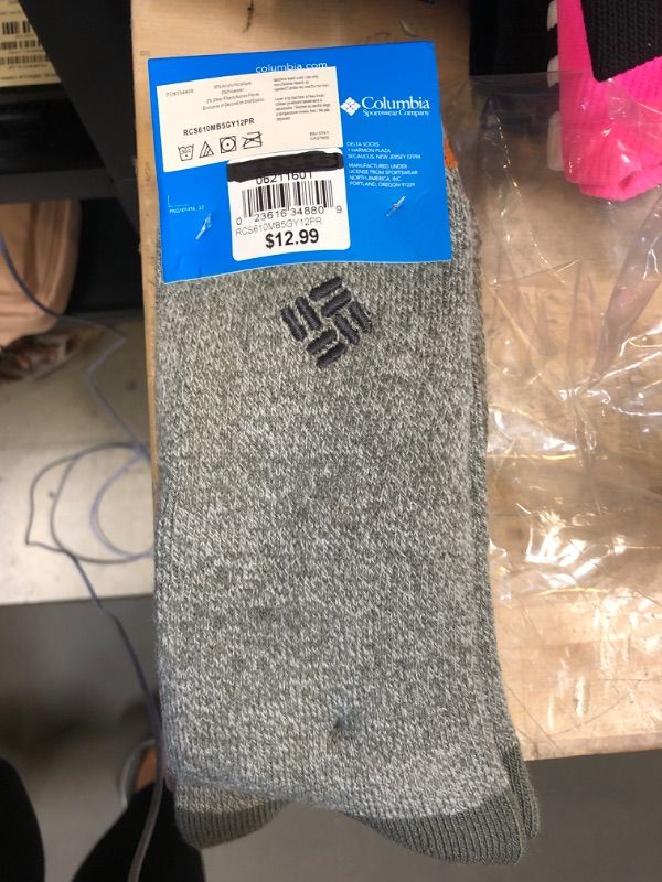 Photo 1 of Men's Columbia Thermal Crew Socks SIZE 6-12
