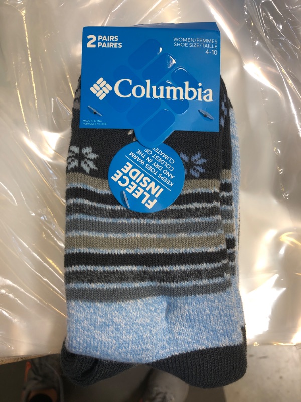 Photo 2 of Columbia Women's 2-Pack Midweight Thermal SocksSIZE 4-10
