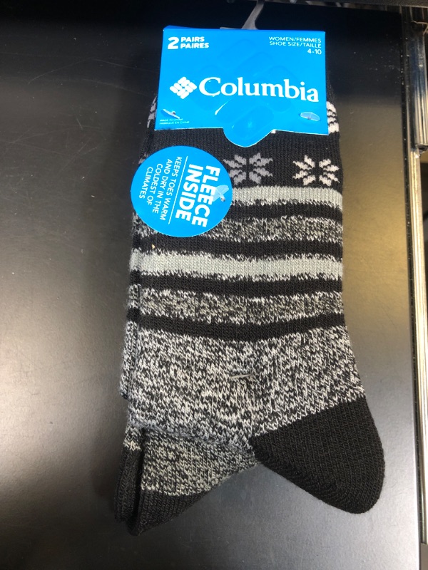 Photo 2 of Columbia Women's 2-Pack Midweight Thermal Socks SIZE 4-10