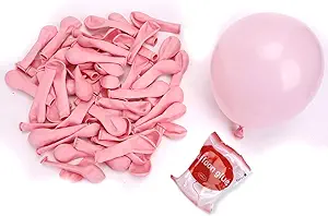 Photo 1 of 120 PCS Pink Balloons 5 Inch Light Pink Latex Party Balloons Pastel Baby Pink Balloon Wedding Girl Sweet Birthday Bride Baby Shower Party Balloon Decors Valentine's Day Gender Reveal Christmas Party
