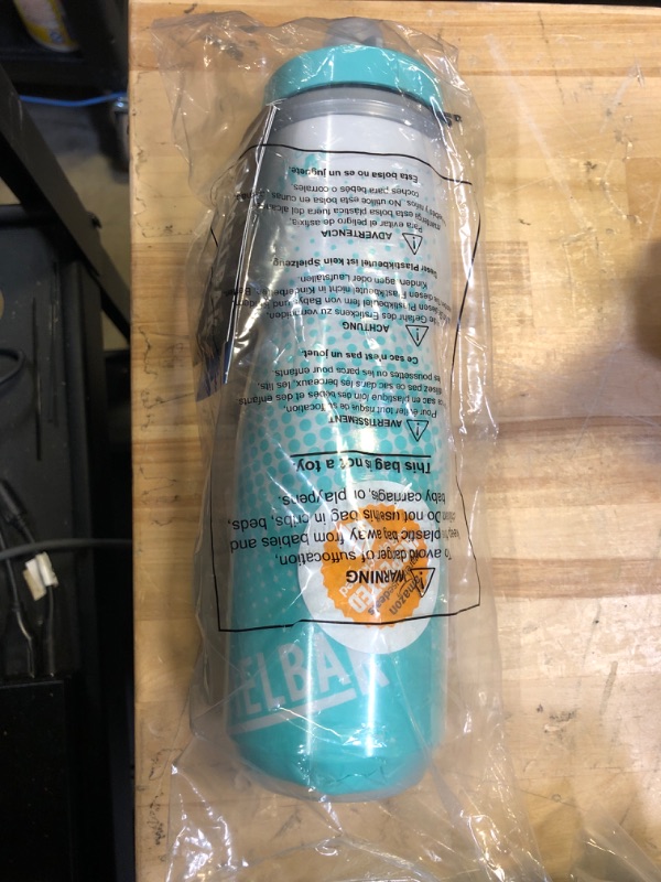 Photo 1 of CamelBak Podium Chill Insulated Bike Water Bottle - Easy Squeeze Bottle - Fits Most Bike Cages - 24oz, Teal Dot