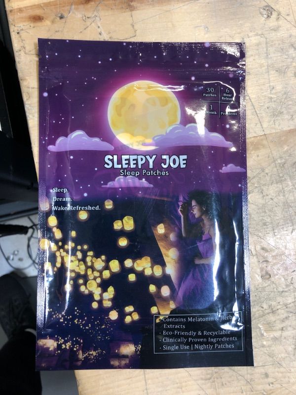 Photo 2 of Sleepy Joe - Sleep Patches with Lavender Essential Oil to Improve Quality Sleep, Melatonin Patches, Easy to Stick On 1 Count (Pack of 30) EXP 06/02/2024