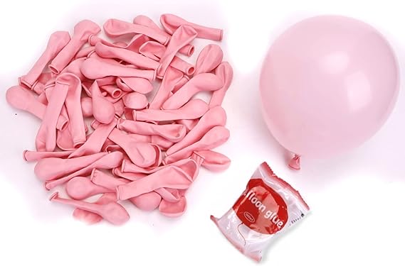 Photo 1 of 120 PCS Pink Balloons 5 Inch Light Pink Latex Party Balloons Pastel Baby Pink Balloon Wedding Girl Sweet Birthday Bride Baby Shower Party Balloon Decors Valentine's Day Gender Reveal Christmas Party
