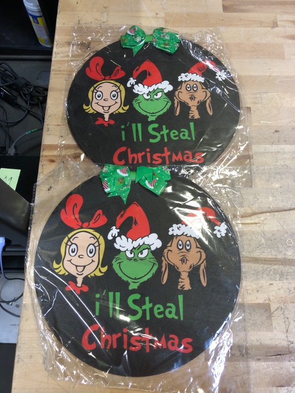 Photo 1 of 2 PCK GRINCH CHRISTMAS SIGNS