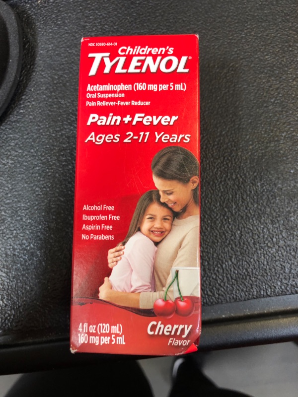 Photo 2 of Tylenol Child Cherry Liq Size 4 Fl oz Tylenol Children'S Cherry Blast Oral Suspension EXP 09/2025