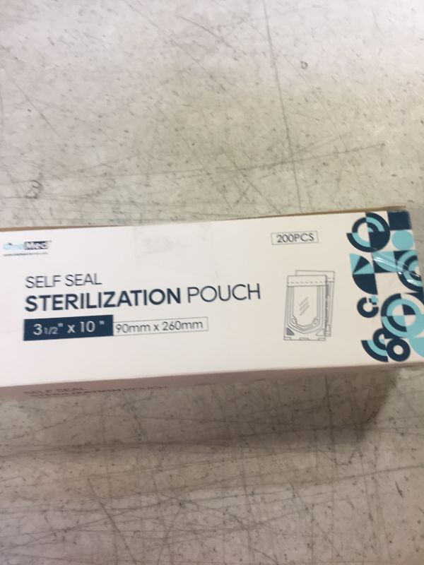 Photo 1 of 200 Pouches Dental Self-Sealing Sterilization Pouches 3 1.2 X 10 inch 200/Box 1 Box