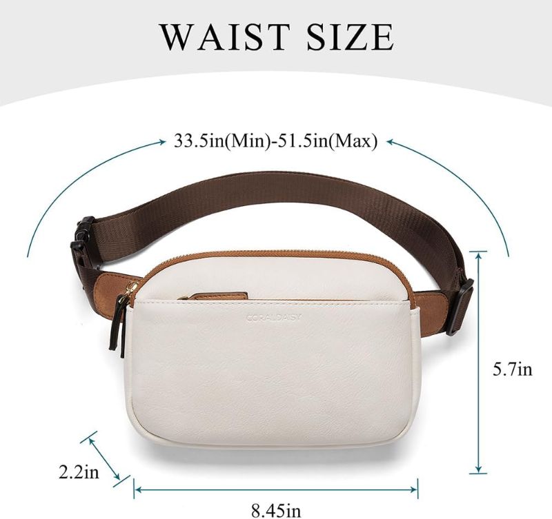 Photo 1 of CORALDAISY Fanny Packs belt bag for Women Men Cross Body bag purse Sling Bag crossbody bags purses woman trendy Waterproof Travel Running Casual
