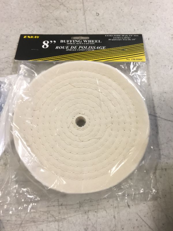 Photo 2 of 158-H80C 8-Inch Buffing Wheel, Carded