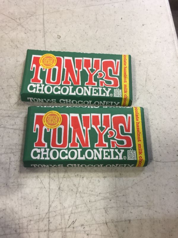 Photo 2 of 2-PACK---Tonys Chocolonely Milk Chocolate, Hazelnut, 32% Cocoa - 6.35 oz- 