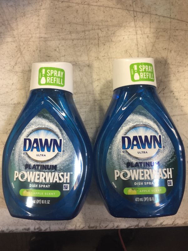 Photo 2 of 2 PACK--Dawn Platinum Powerwash Dish Spray Soap, Apple Scent, 16-oz. Refill
