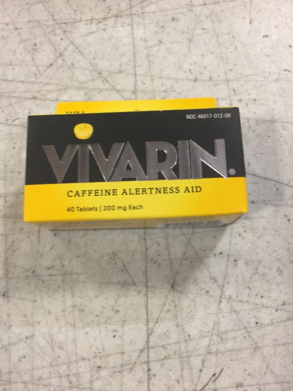 Photo 2 of Vivarin, Caffeine Pills, 200mg Caffeine per Dose, Safely and Effectively Helps You Stay Awake, No Sugar, Calories or Hidden Ingredients, Energy Supplement, 40 Tablets- 06/2024