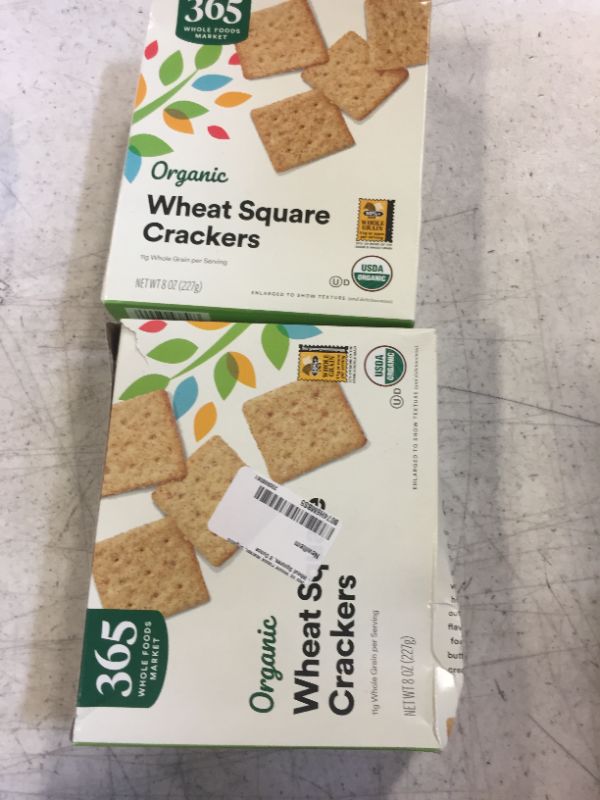 Photo 2 of 2 PACK 365 by Whole Foods Market, Organic Wheat Squares, 8 Ounce- 04/2024