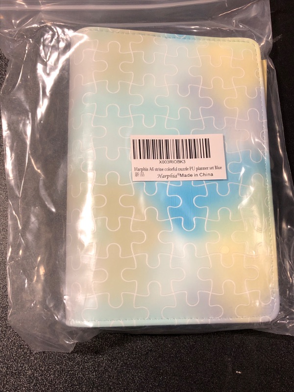 Photo 1 of Harphia A6 Budget Binder Organizer with Cash Saving System, Planner with Cash Envelopes, Budget Stickers, and Expense Tracker Paper- Mint Blue Blue Ribbon