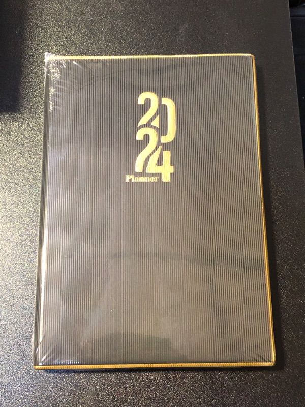 Photo 1 of Ymumuda 2024 Planner, Weekly Monthly Planner 2024, 8.25"×5.85", 12 Months, JAN.2024 to DEC.2024, School Planner with Premium Thick Paper, Perfect for School Work Office, Black 8.3×5.9”- 2024 Planner - V02 Black