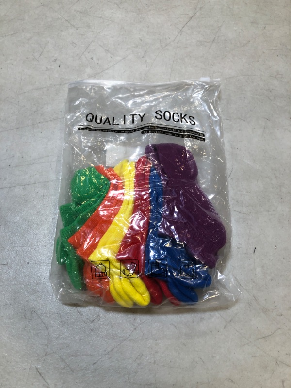 Photo 1 of 6 Pairs Non Slip Toddler Socks Colorful