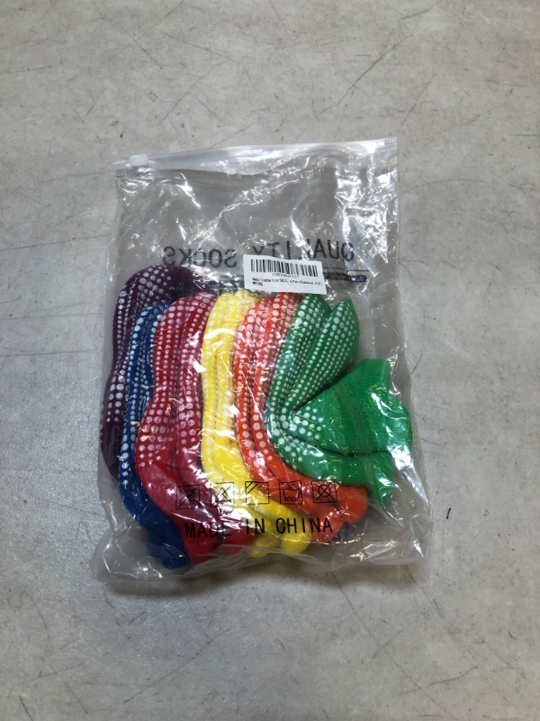 Photo 2 of 6 Pairs Non Slip Toddler Socks Colorful