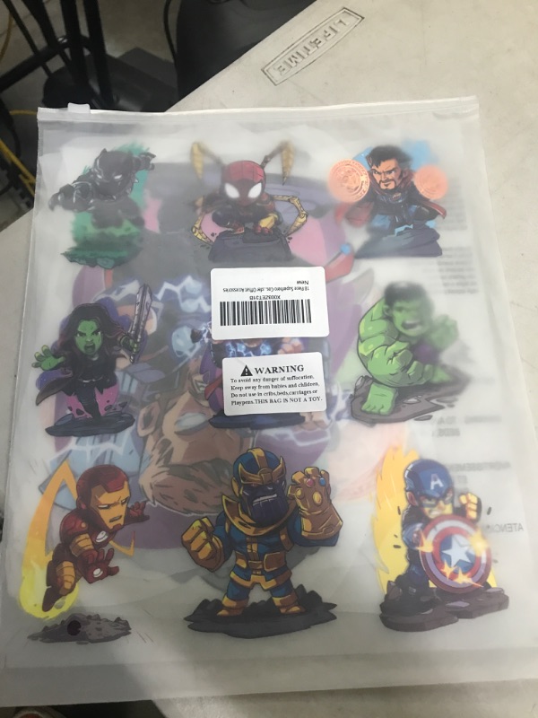 Photo 2 of 18 Piece Superhero Costume Heat Painting for Kids,Children's Clothing 3D Heat Transfer Offset Accessories
