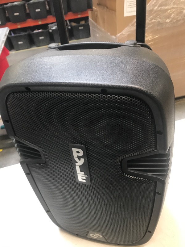 Photo 1 of PYLE-PRO Powered Speaker Active PA- Loudspeaker Bluetooth System, 12 Inch Bass Subwoofer Stage Speaker Monitor, DJ Party Portable Sound Stereo Amp Sub for Concert Audio, Built-in USB for MP3 Amp
