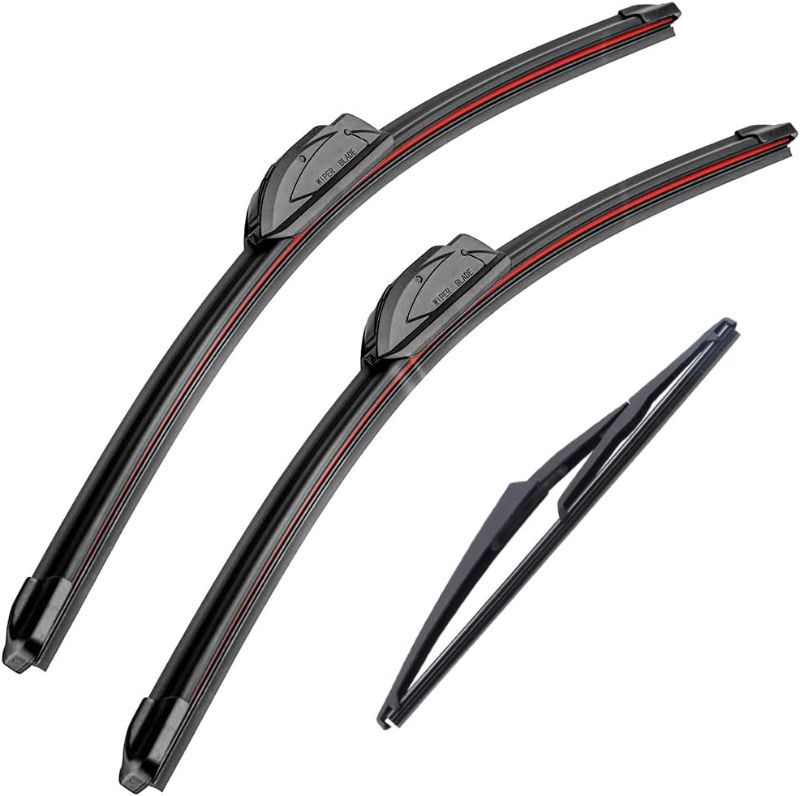 Photo 1 of 28" 18" 12" Windshield Wiper Blades Replacement for Nissan Rogue Sport 2017 2018 2019 2020 2021 2022 Premium All Weather Blade (3 of Set)
