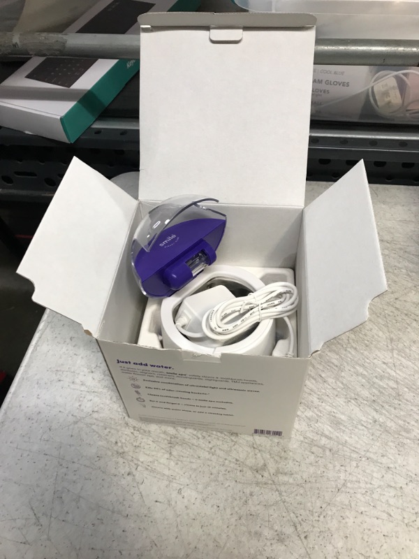 Photo 1 of SmileDirectClub Mighty Clean Set, Ultrasonic and UV Cleaning Machine for Aligners, Retainers, and Denture, 128 Retainer Cleaning Tablets, Safe and Minty Fresh