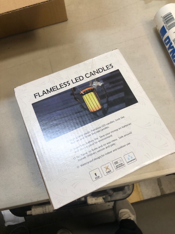 Photo 1 of 3" × 6" Christmas Candles Battery Operated, Flickering Flameless Candles with 6H Timer, LED Fake Pillar Candles for Gifts Party Holiday Christmas Decorations Outdoor/Indoor, Set of 2 Xmas - 3"×6" - 2 Pack