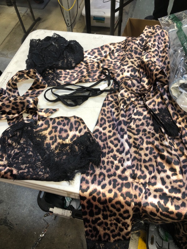 Photo 1 of 4 piece cheetah lingerie set small
