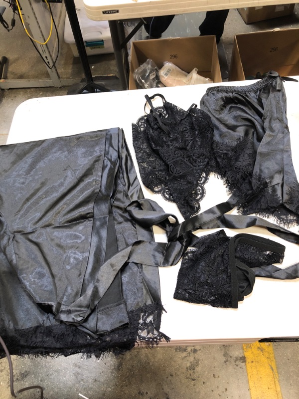 Photo 1 of 4 piece womens lingerie set med