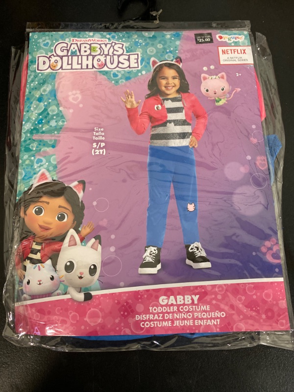 Photo 2 of S Gabby's Dollhouse Girl's Gabby Classic Toddler Costume
