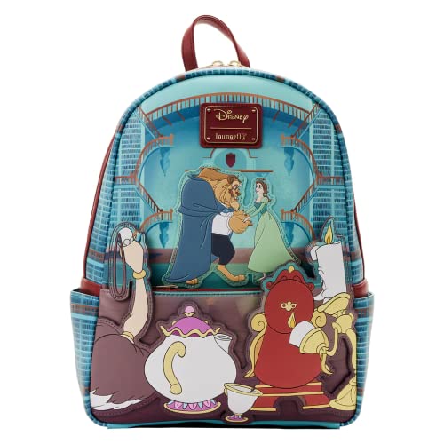 Photo 1 of Loungefly Disney: Beauty and the Beast – Library Scene Mini Backpack

