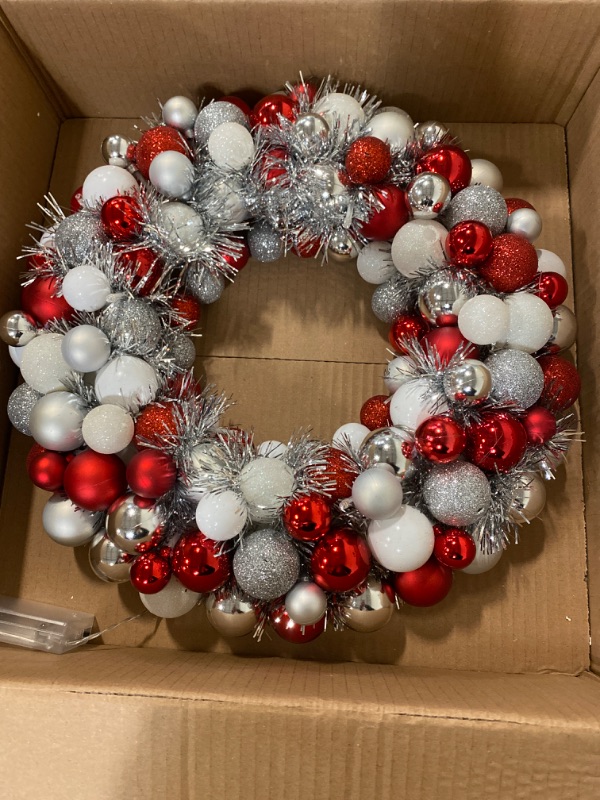 Photo 1 of Glow Up Wreath batteries not included