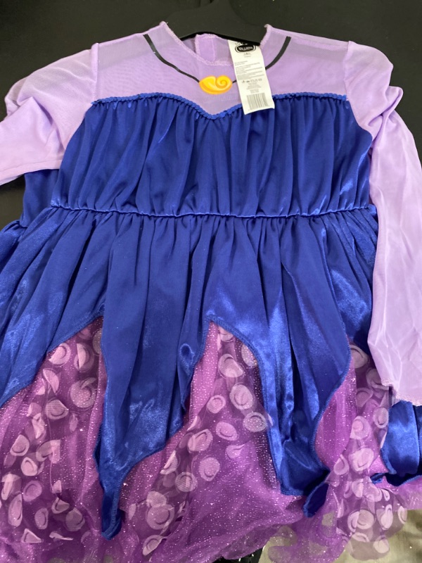 Photo 2 of Small(6) Disney Villains Costumes, Official Kid Size Storybook Girls Villain Character Outfits Ursula 