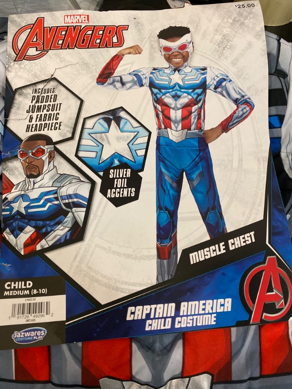 Photo 1 of L Marvel Captain America Falcon Kid's Costume
