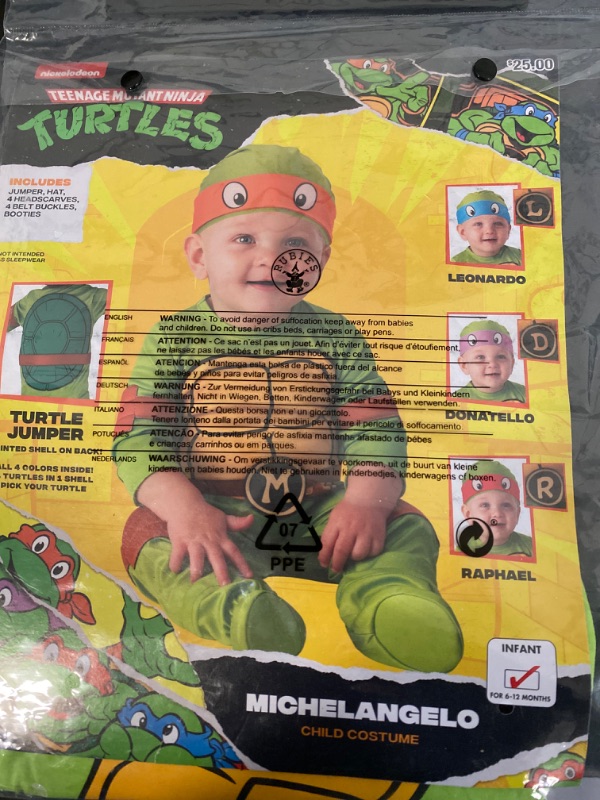 Photo 1 of Baby 6-12m Teenage Mutant Ninja Turtles Halloween Costume