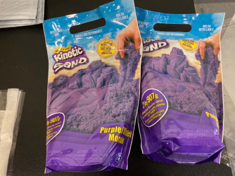 Photo 1 of 2 Kinetic Sand The Original Moldable Sensory Play Sand, Purple, 2 Pounds