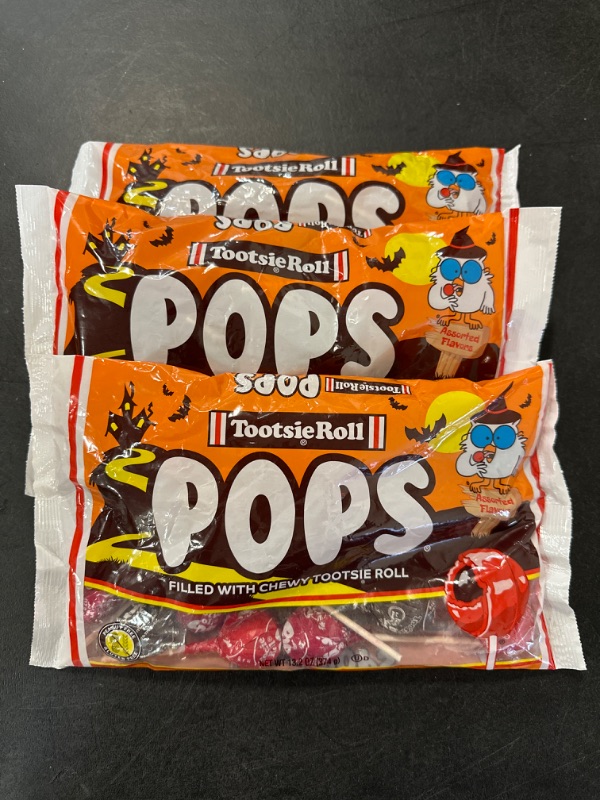 Photo 2 of 3 PACK Tootsie Pops Assorted Flavor Lollipops Standup Bag – 13.2oz
