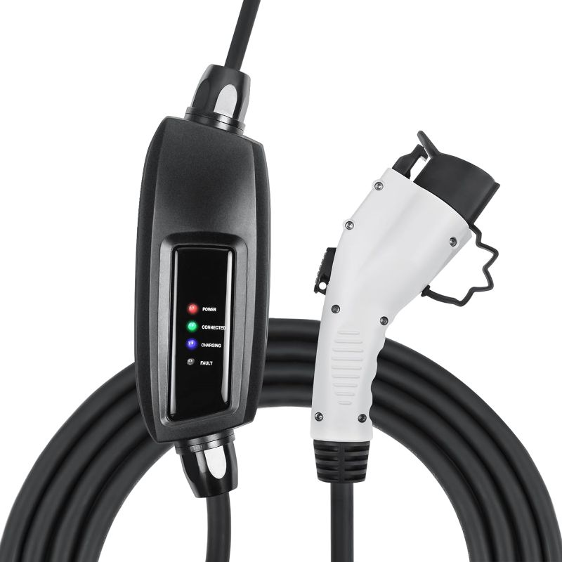 Photo 1 of Lectron 110V 16 Amp Level 1 EV Charger with 21ft Extension Cord J1772 Cable & Nema 5-15 Plug
