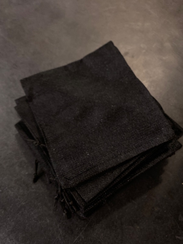 Photo 1 of 10 Pack of Black Cloth Bags