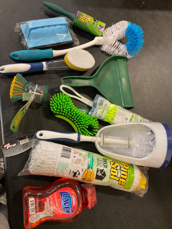 Photo 1 of 11 pcs misc. cleaning supplies 