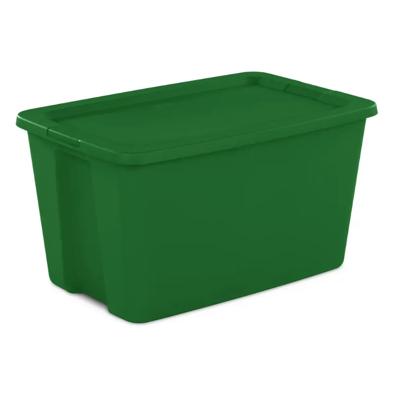 Photo 1 of 5pk Elf Green 69 QT Large Latching Storage bins 