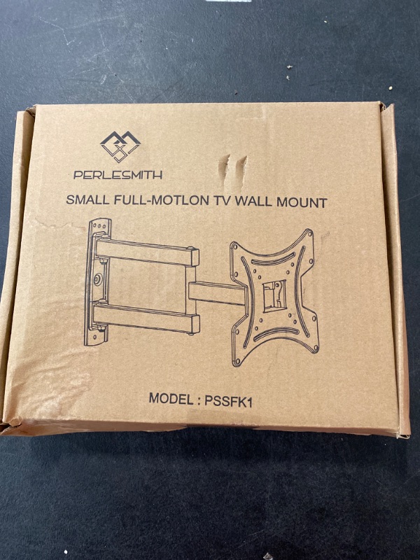 Photo 3 of PERLESMITH TV Wall Mount for 13-42 Inch Flat or Curved TVs & Monitors, Full Motion TV Wall Mount with Articulating Arms Swivel Tilt Extends, Corner tv Bracket Max VESA 200x200 mm up to 44lbs, PSSFK1