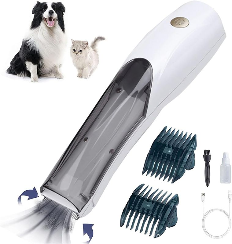 Photo 1 of Generic Cat Hair Trimmer, Vacuum Suction Function, Electric Trimming, User-Friendly, Smooth Brush Heads, Hair Removal Effect
