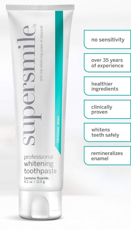 Photo 1 of Supersmile Professional Whitening Toothpaste with Fluoride - Powerful Whitening without Sensitivity