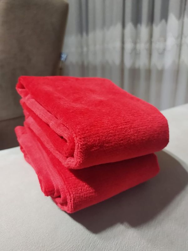 Photo 1 of Georgiabags Face & Hand Towel Sets-Soft & Absorbent 100% Cotton Terry Towels (11" X 18") Ideal for Home,Outdoor,Sport and Travel Use (3, Red)