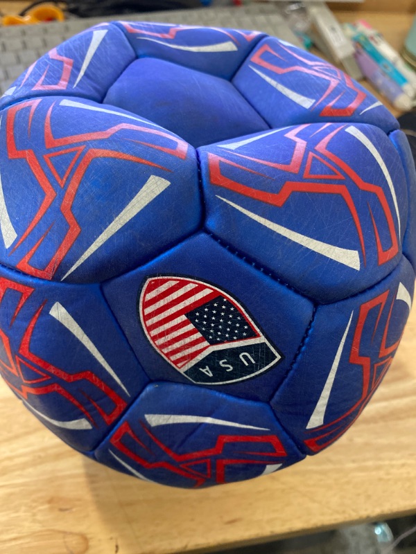 Photo 2 of Western Star Soccer Ball American USA Size 3 & Size 4 & Size 5 - Official Match Weight - Youth & Adult Soccer Players - Durable, Long-Lasting Construction & Attractive Soccer Gifts