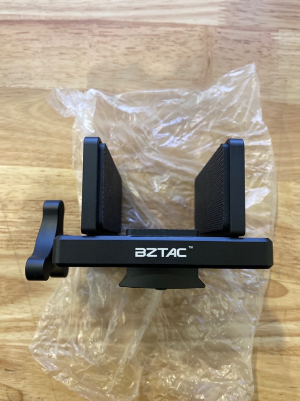 Photo 2 of BZTAC Tactical Gun Rifle Clamp Shooting Tripod Rest with M-LOK, Aluminum Shooting Stick Mount Head with 1/4" 3/8" Screw Holes, Universal 2 in 1 Clamp for Hunting Shooting Target Practice
