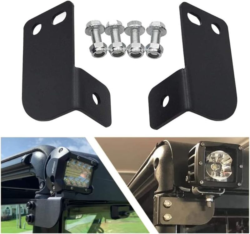 Photo 1 of KANGIKX Rear Roof Roll Pro-fit Cage Bar Reverse LED Brackup Light Pod Light Mounting Brackets Fit for 2013-2021 Polaris Ranger Full Size