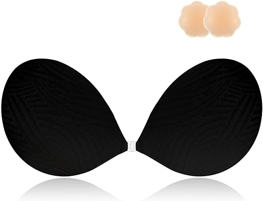 Photo 1 of Niidor Adhesive Bra Strapless Sticky Invisible Push up Silicone Bra for Backless Dress with Nipple Covers 