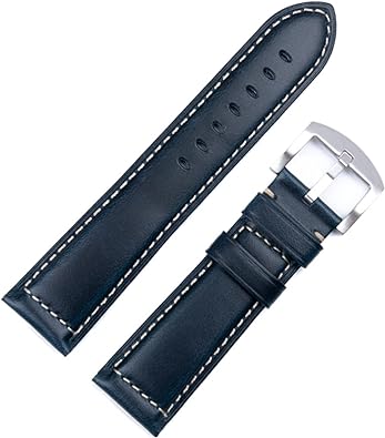 Photo 1 of  Vintage Italian Waxed Leather Watch Band Bracelet 18mm 20mm 22mm 24mm Strap Wrist Accessories