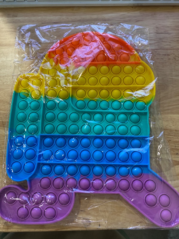 Photo 1 of among us jumbo fidget toy rainbow 